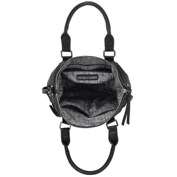 Antik Kraft Clover Black Leather Bag‎ - Picture 3 of 10